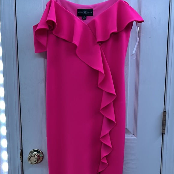 Hot Pink Prom Dress - Picture 2 of 3